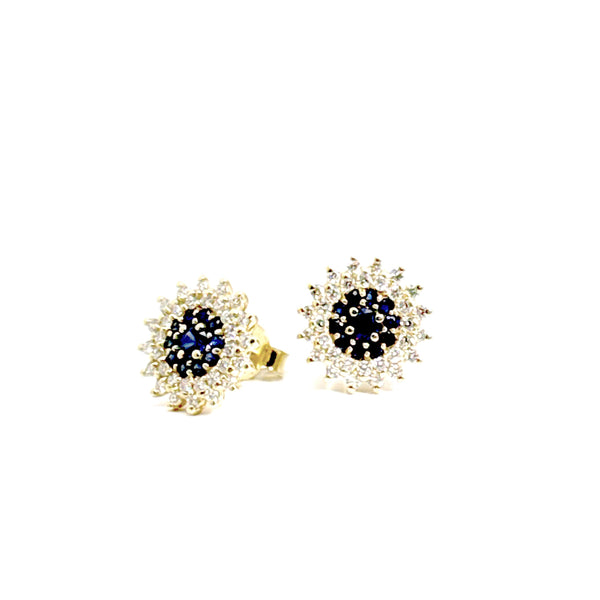 EZYO 0030 ORECCHINI SOLE DIAMANTI E ZAFFIRI