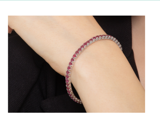 BC Bracciale tornito con Rubini blu