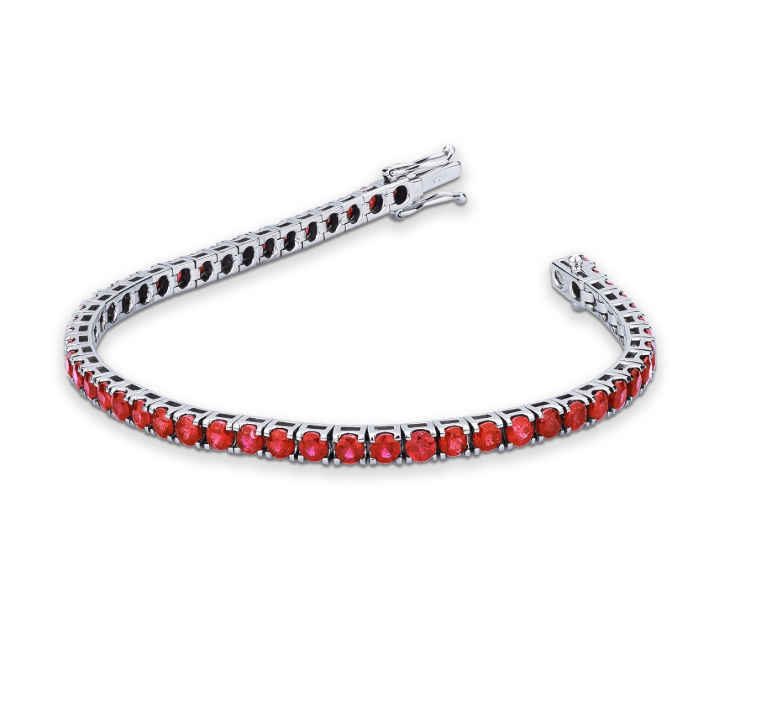 BC Bracciale tornito con Rubini blu