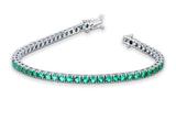 BC Bracciale tornito con Smeraldi blu
