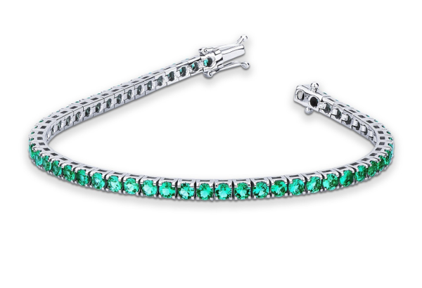 BC Bracciale tornito con Smeraldi blu