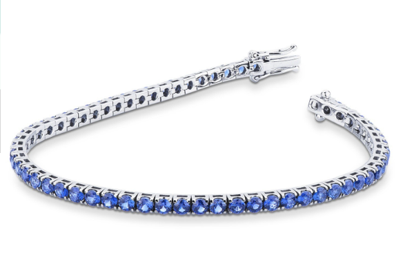 BC Bracciale tornito con zaffiri blu