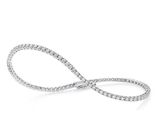 BF Bracciale tennis montatura a filo base quadrata.